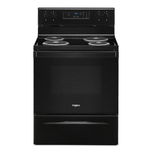 WFC150M0JB - Good 2A Whirlpool Range-Electric Coil-Black | Kunal Kitchens
