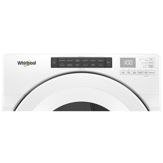 WED560LHW - 7.4 cu.ft Front Load Long Vent Electric Dryer with Intuitive Controls | Kunal Kitchens
