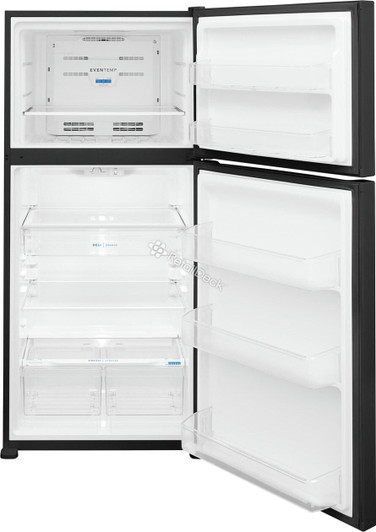 FFHT2045VB - Frigidaire 20.0 Cu. Ft. Top Freezer Refrigerator-Black , H-66.5 X W-30 X Depth W/o Door-32 | Kunal Kitchens