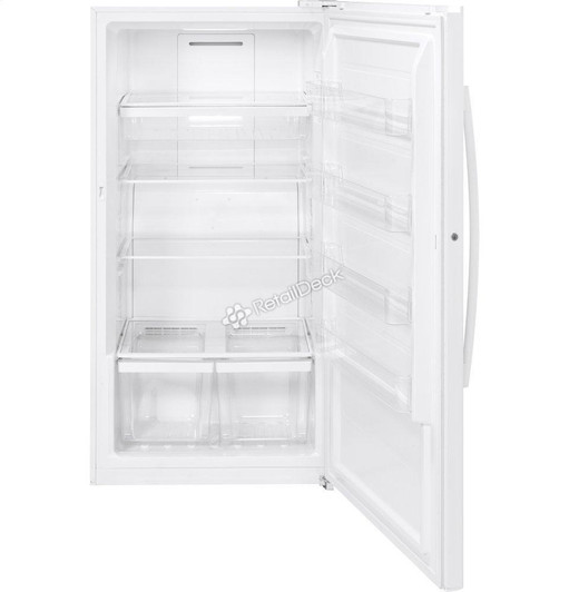 FUF17DLRWW - White NO LH Upright Freezers 17.3 UF Automatic | Kunal Kitchens