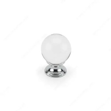 BP033014011 - Modern Glass Knob - 0330 | KUNAL KITCHENS