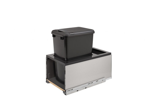 5LB-1535SSBL-118 Sgl 35Qt Ss Legrabox W/Black Insert For Waste Container-MDF-Black | Kunal Kitchens