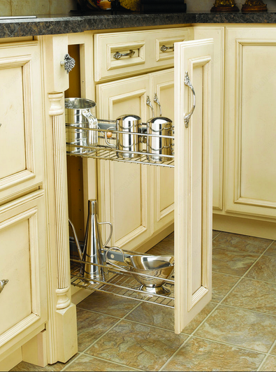 54810CR Wire Sink Base Organizer Chrome For Sink Base-Metal-Chrome | Kunal Kitchens