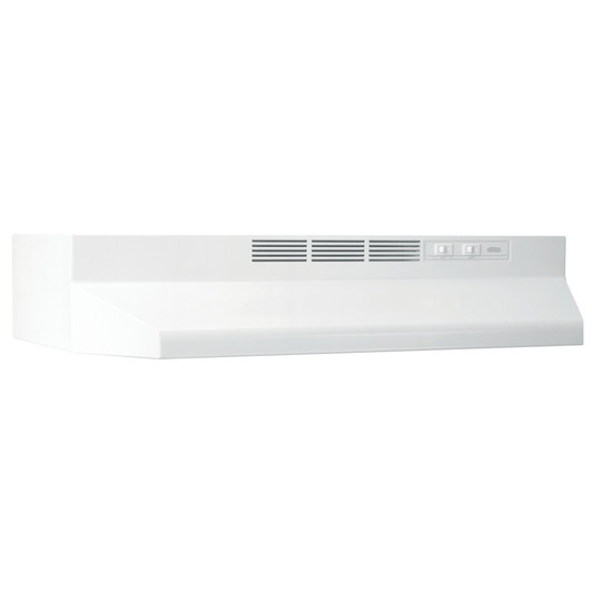 412401 - Broan(R) 24-Inch Ductless Under-Cabinet Range Hood, White | Kunal Kitchens