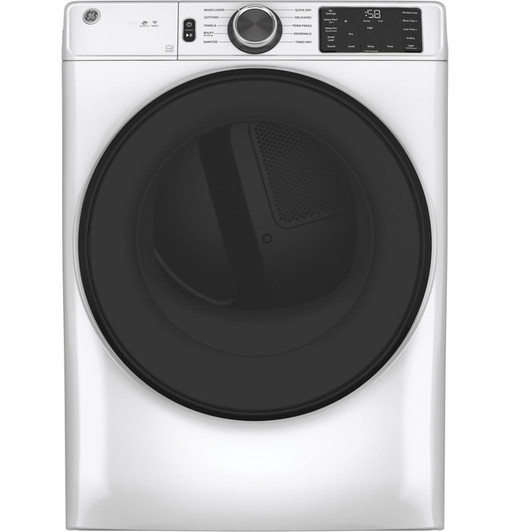 GFV55ESSNWW - GE® ENERGY STAR® 7.8 cu. ft. Capacity Smart Front Load Electric Dryer with Sanitize Cycle | Kunal Kitchens