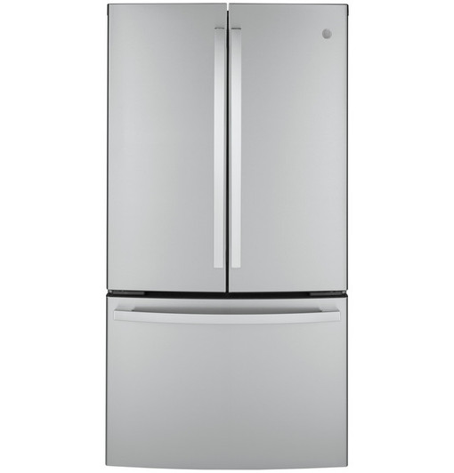 GWE23GYNFS - GE® ENERGY STAR® 23.1 Cu. Ft. Counter-Depth Fingerprint Resistant French-Door Refrigerator | Kunal Kitchens
