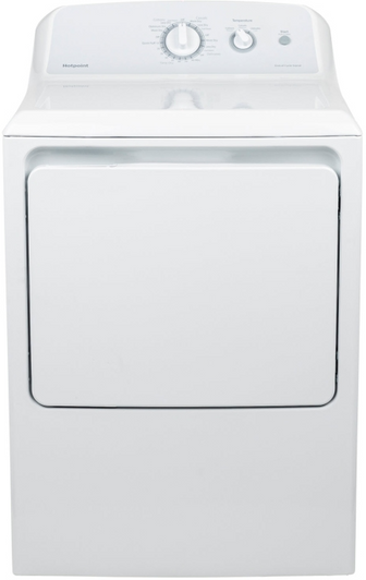 HTX24EASKWS - Hotpoint® 6.2 Cu. Ft. White Front Load Electric Dryer | Kunal Kitchens