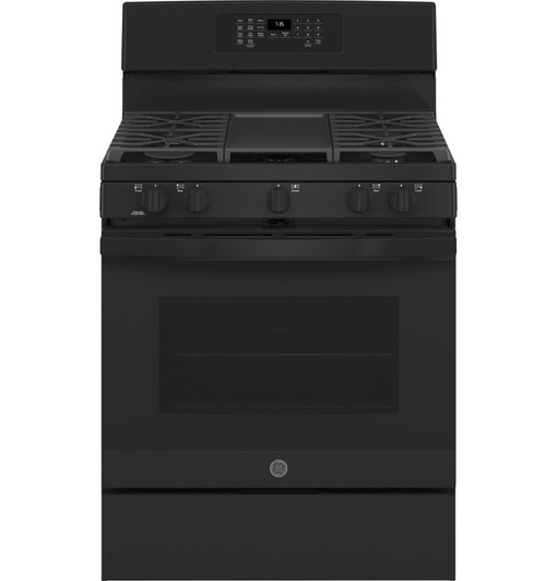 JGB735DPBB - GE® 30" Free-Standing Gas Convection Range with No Preheat Air Fry | Kunal Kitchens