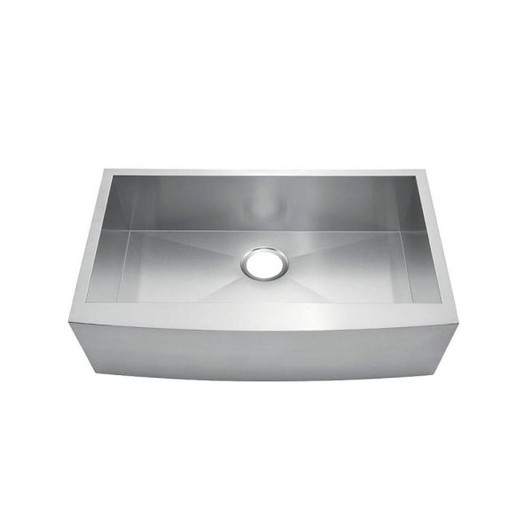 KSF332010S - 33 Apron Front Farmhouse Stainless Steel Single Bowl Kitchen Sink Overall: 33 X 20-1/2 Bowl Size: 31 X 16 Depth: 10 | Kunal Kitchens 