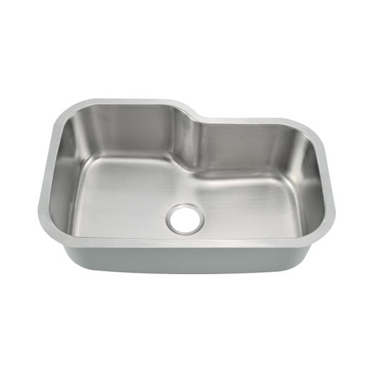 KSU31219S - 31 Undermount Stainless Steel Single Bowl Kitchen Sink Overall: 31-1/8 X 20-11/16 Depth: 9 Bowl Size: 29-1/8 X 18-1/2 | Kunal Kitchens 