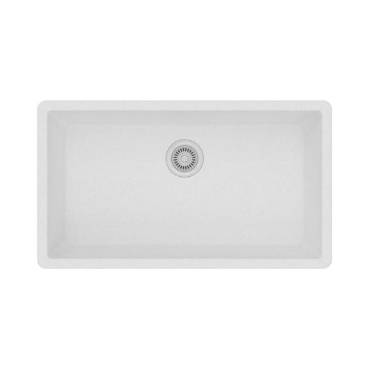 KGU321910WT - 32 Undermount Granite Composite Single Bowl Kitchen Sink Overall: 32 X 19 X10 Bowl: 30 X 17 | Kunal Kitchens 