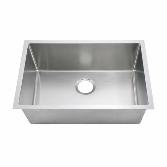 KSH22189L - 22 Handmade Undermount Single Bowl Stainless Steel Kitchen Sink Overall: 22-1/2 X 18-5/8 Bowl: 20-1/2 X 16-5/8 Depth: 9 | Kunal Kitchens 