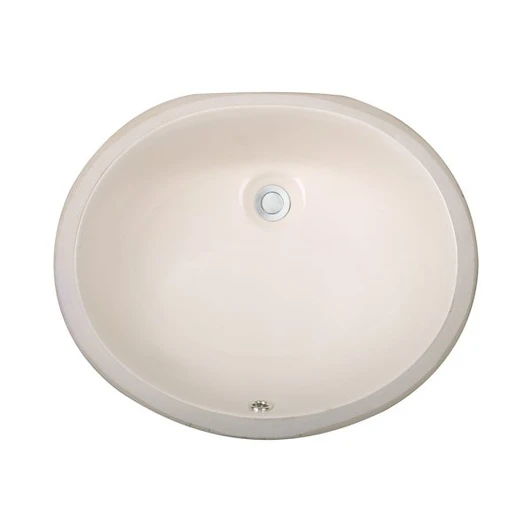 LVU1714B - 17 X 14 Oval Undermount Ceramic Bathroom Sink With Overflow Drain  Lvu1714 Overall: 19-1/4 X 15-3/4 Depth: 8 Bowl Size: 17-1/4 X 14 | Kunal Kitchens 