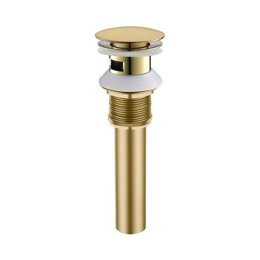 KSPOP-07 Overflow - Push Style Pop-Up Less Overflow - Satin Gold Finish | Kunal Kitchens