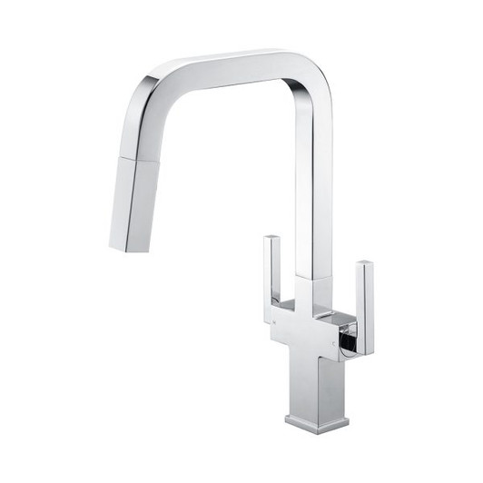 KSK1219C - Two Handles High-Arc Kitchen Faucet  KSK1219 - Polished Chrome Finish | Kunal Kitchens