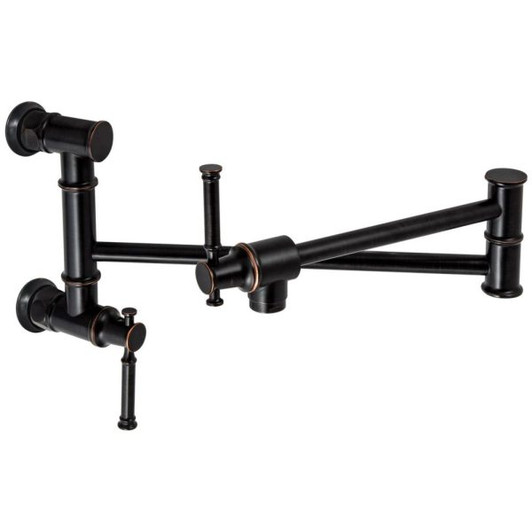 KSPF312RB - Two Handles Pot Filler Faucet  KSPF312 - Oil Rubbed Bronze  Finish | Kunal Kitchens