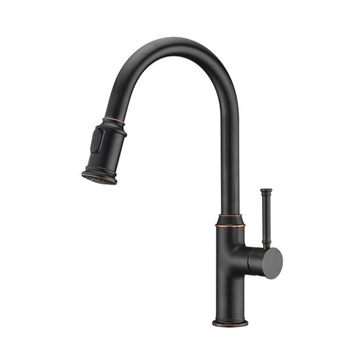 KSK1124RB - Single Handle Pull-Down Kitchen Faucet  KSK1124 - Oil Rubbed Bronze  Finish | Kunal Kitchens