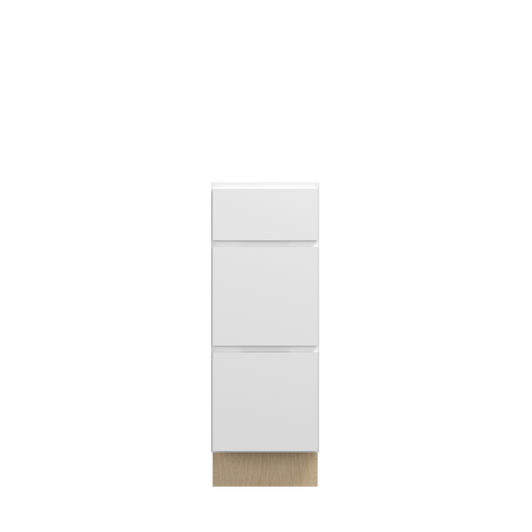 Bedford Ready to Assemble 12 in. W x 34.5 in. H x 24 in. D Plywood Drawer Base Cabinet in Painted White | Kunal Kitchens Bedford Ready to Assemble 12 in. W x 34.5 in. H x 24 in. D Plywood Drawer Base Cabinet in Painted White | Kunal Kitchens