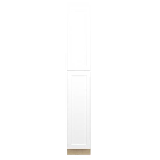 Bedford Ready to Assemble 15 in. W x 96 in. H x 24 in. D Plywood Tall Cabinet in Painted White | Kunal Kitchens