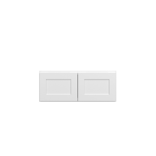Bedford Ready to Assemble 30 in. W x 12 in. H x 12 in. D Plywood Wall Cabinet in Painted White | Kunal Kitchens