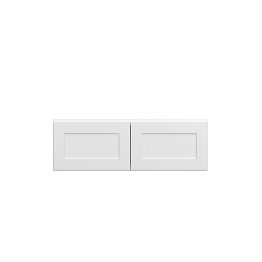 Bedford Ready to Assemble 36 in. W x 12 in. H x 12 in. D Plywood Wall Cabinet in Painted White | Kunal Kitchens