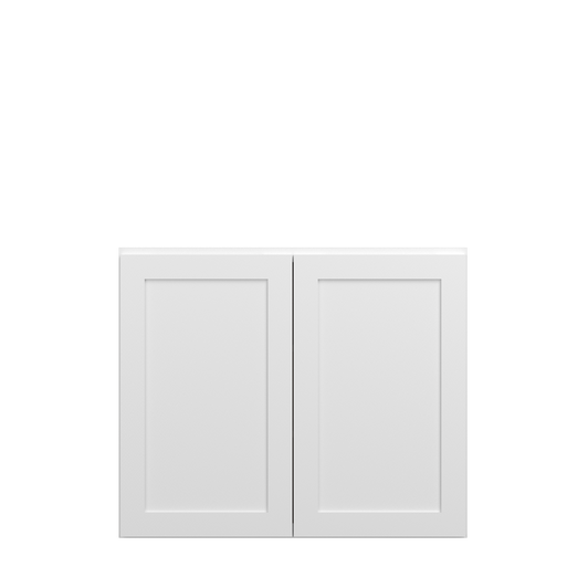Bedford Ready to Assemble 36 in. W x 30 in. H x 12 in. D Plywood Wall Cabinet in Painted White | Kunal Kitchens