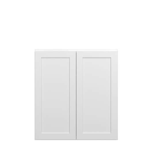 Bedford Assembled 33 in. W x 36 in. H x 12 in. D Plywood Wall Cabinet in Painted White | Kunal Kitchens