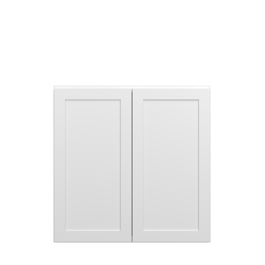 Bedford Assembled 36 in. W x 36 in. H x 12 in. D Plywood Wall Cabinet in Painted White | Kunal Kitchens