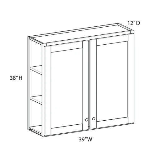 Bedford W3936 Wall Cabinet | Kunal Kitchens