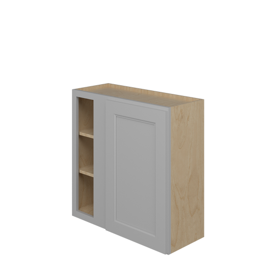 ROCKINGHAM Assembled 30 in. W x 30 in. H x 12 in. D Plywood Blind Wall Corner Cabinet in Painted Stratus | Kunal Kitchens