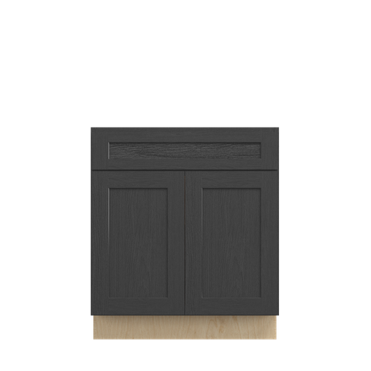 JAMESTOWN Ready to Assemble 33 in. W x 34.5 in. H x 24 in. D Plywood Base Cabinet w/(2) Roll-out Trays in Espresso | Kunal Kitchens