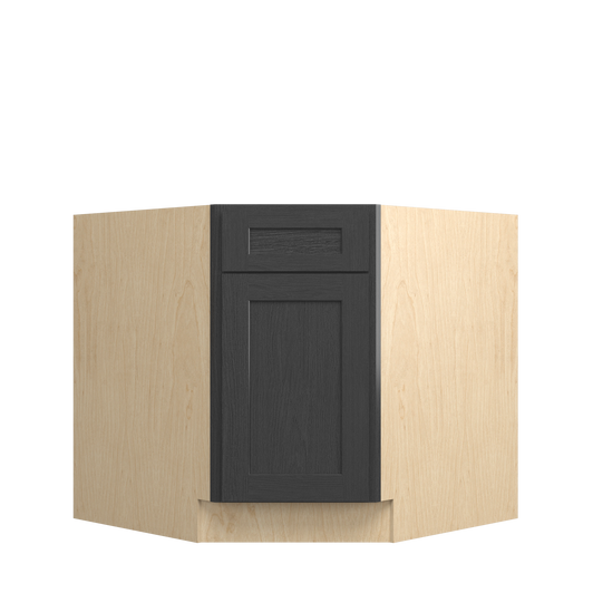 JAMESTOWN Ready to Assemble 36 in. W x 34.5 in. H x 24 in. D Plywood Sink Diagonal Corner Base Cabinet in Espresso | Kunal Kitchens