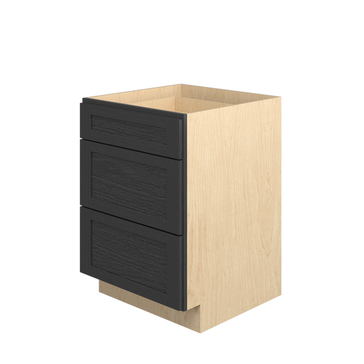 JAMESTOWN Ready to Assemble 24 in. W x 34.5 in. H x 24 in. D Plywood Drawer Base Cabinet in Espresso | Kunal Kitchens