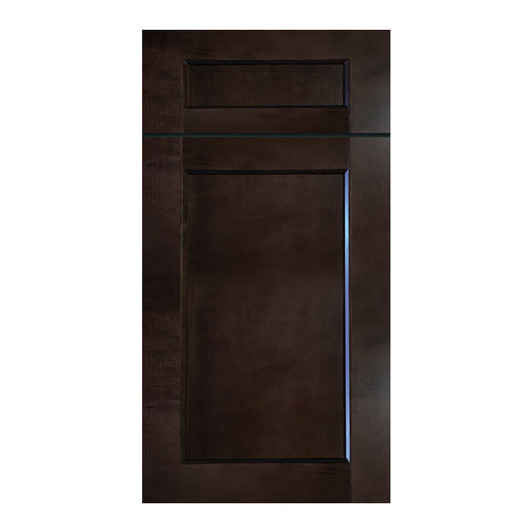 JAMESTOWN 12 in. W x 24 in. H x 0.25 in. D Door w/Drawer Front Sample in Espresso | Kunal Kitchens