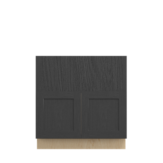 JAMESTOWN Ready to Assemble 33 in. W x 34.5 in. H x 24 in. D Plywood Farm Sink Base Cabinet in Espresso | Kunal Kitchens