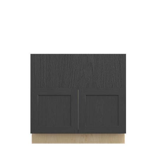 JAMESTOWN Ready to Assemble 36 in. W x 34.5 in. H x 24 in. D Plywood Farm Sink Base Cabinet in Espresso | Kunal Kitchens