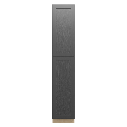 JAMESTOWN Ready to Assemble 18 in. W x 96 in. H x 24 in. D Plywood Tall Cabinet w/(1) Roll-out Tray in Espresso | Kunal Kitchens