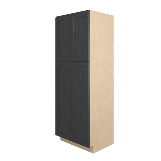 JAMESTOWN Ready to Assemble 30 in. W x 84 in. H x 24 in. D Plywood Tall Cabinet w/(1) Roll-out Tray in Espresso | Kunal Kitchens