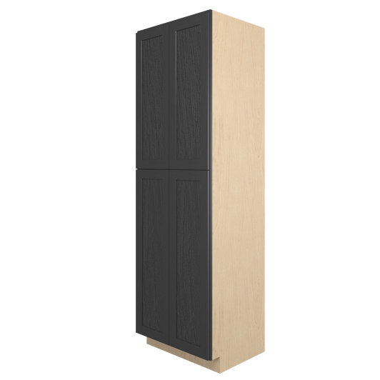 JAMESTOWN Ready to Assemble 30 in. W x 96 in. H x 24 in. D Plywood Tall Cabinet w/(1) Roll-out Tray in Espresso | Kunal Kitchens