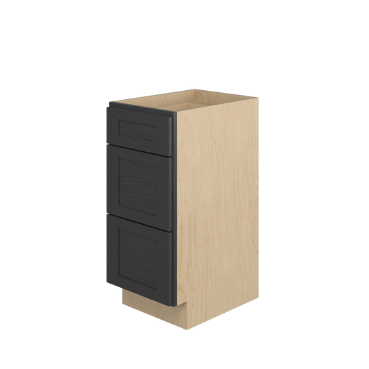 JAMESTOWN Ready to Assemble 15 in. W x 34.5 in. H x 21 in. D Plywood Drawer Vanity Cabinet in Espresso | Kunal Kitchens