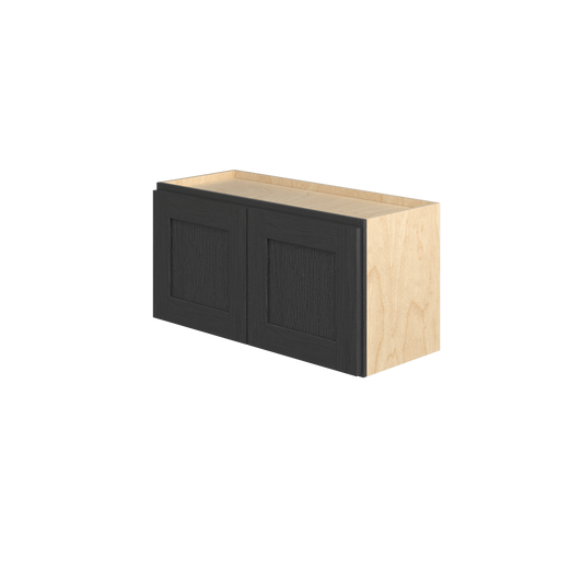 JAMESTOWN Ready to Assemble 30 in. W x 15 in. H x 12 in. D Plywood Wall Cabinet in Espresso | Kunal Kitchens