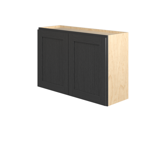 JAMESTOWN Ready to Assemble 36 in. W x 24 in. H x 12 in. D Plywood Wall Cabinet in Espresso | Kunal Kitchens