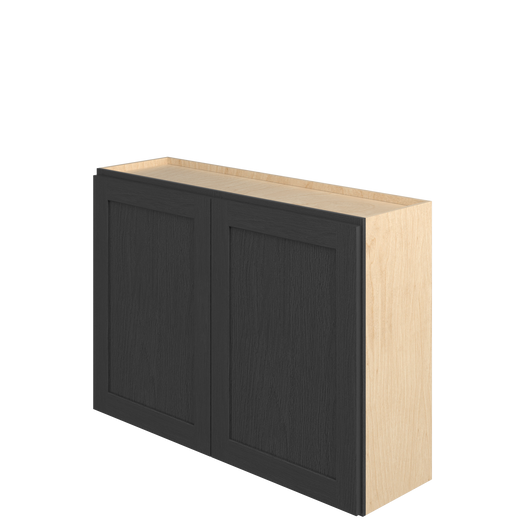 JAMESTOWN Ready to Assemble 42 in. W x 30 in. H x 12 in. D Plywood Wall Cabinet in Espresso | Kunal Kitchens