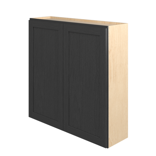 JAMESTOWN Ready to Assemble 42 in. W x 42 in. H x 12 in. D Plywood Wall Cabinet in Espresso | Kunal Kitchens