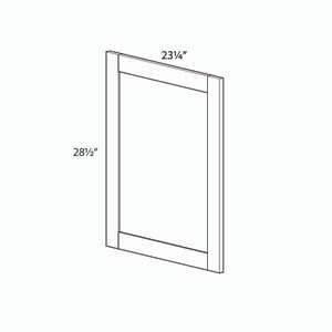 NORFOLK 0.75 in. W x 29 in. H x 23.25 in. D Base Decorative Door in Painted White | Kunal Kitchens