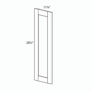 NORFOLK 0.75 in. W x 29 in. H x 11.25 in. D Wall Decorative Door in Painted White | Kunal Kitchens