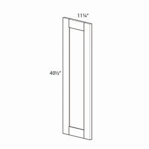NORFOLK 0.75 in. W x 41 in. H x 11.25 in. D Wall Decorative Door in Painted White | Kunal Kitchens