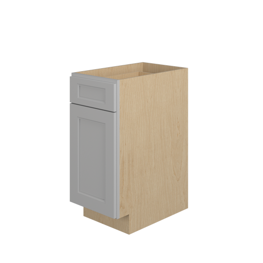 ROCKINGHAM Ready to Assemble 15 in. W x 34.5 in. H x 24 in. D Plywood Base Cabinet in Painted Stratus | Kunal Kitchens