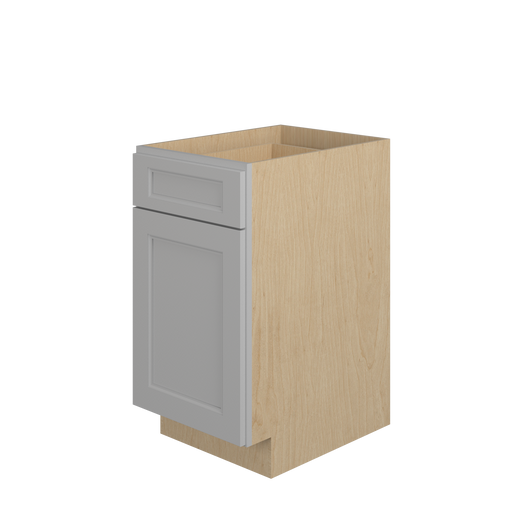 ROCKINGHAM Ready to Assemble 18 in. W x 34.5 in. H x 24 in. D Plywood Base Cabinet w/(2) Roll-out Trays in Painted Stratus | Kunal Kitchens
