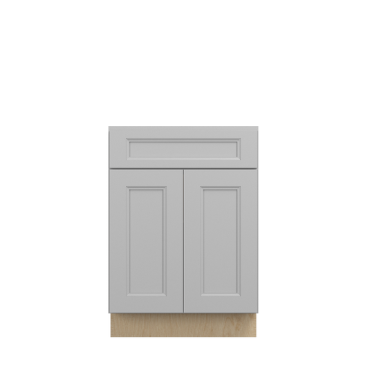 ROCKINGHAM Ready to Assemble 24 in. W x 34.5 in. H x 24 in. D Plywood Base Cabinet w/(1) Roll-out Tray in Painted Stratus | Kunal Kitchens